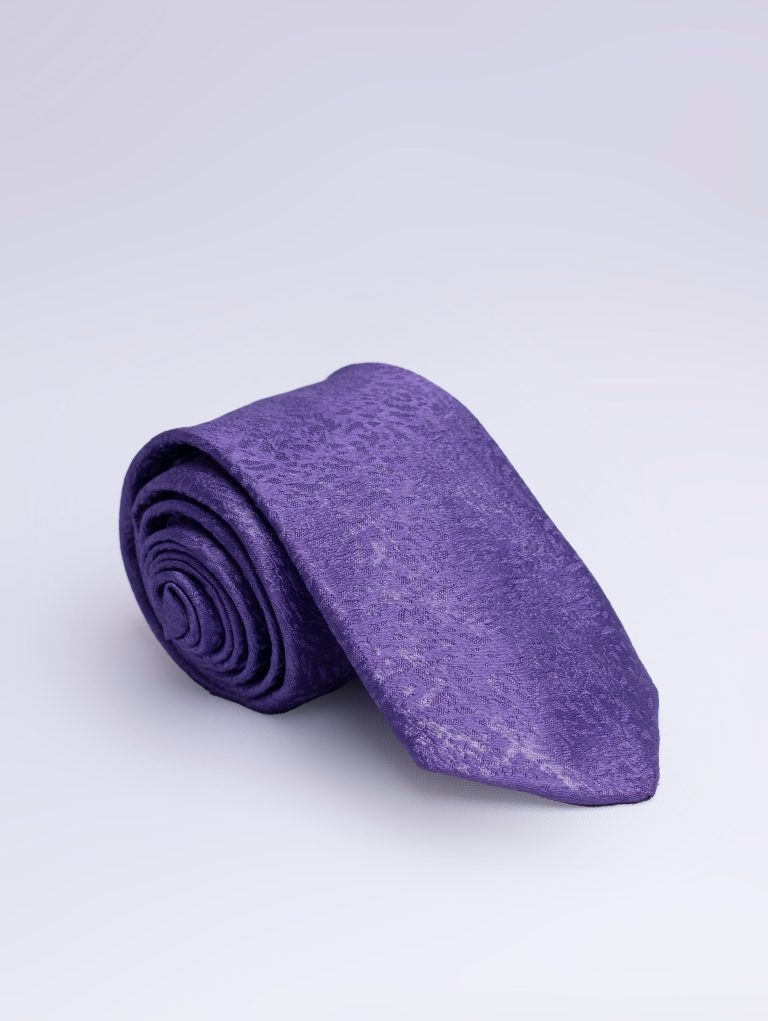 Purple Plain Marble Tie