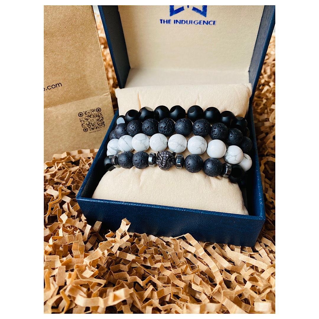 Mawuli Premium Stone Bracelet set