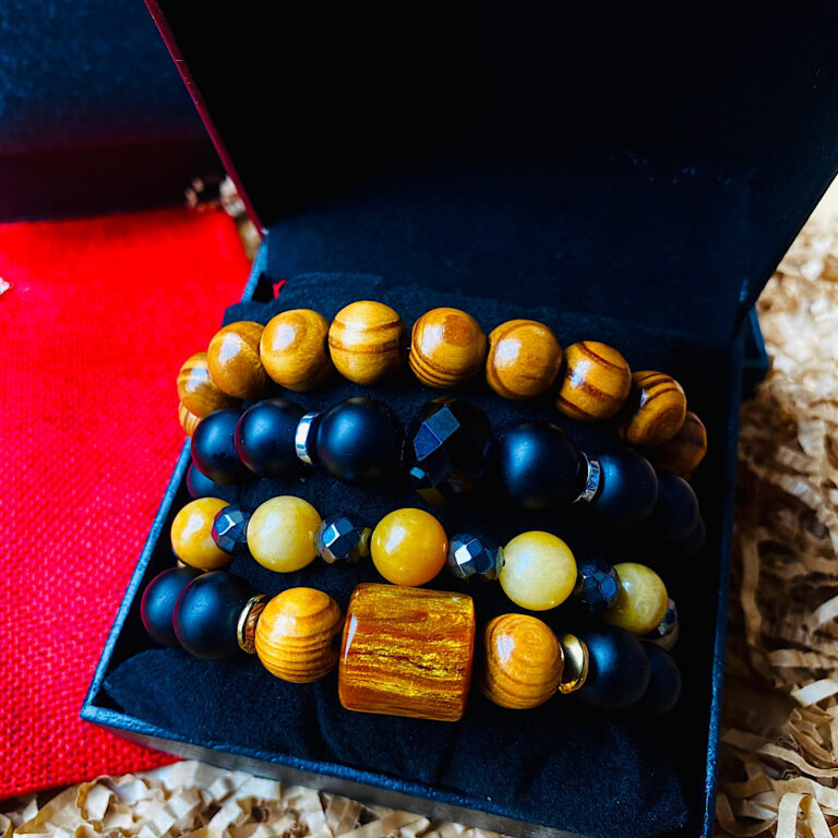 Africa Brown mens Bracelet set Heritage King Menelik Theindulgence