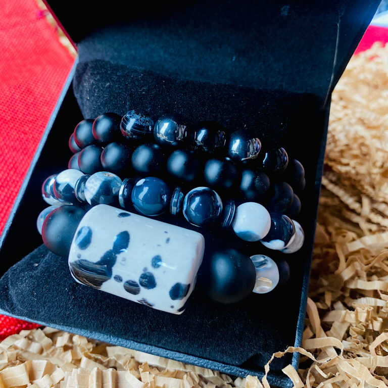 Africa white black mens Bracelet set Oduduwa Theindulgence