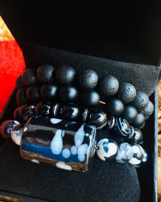 Africa white black mens Bracelet set Samori Toure Theindulgence