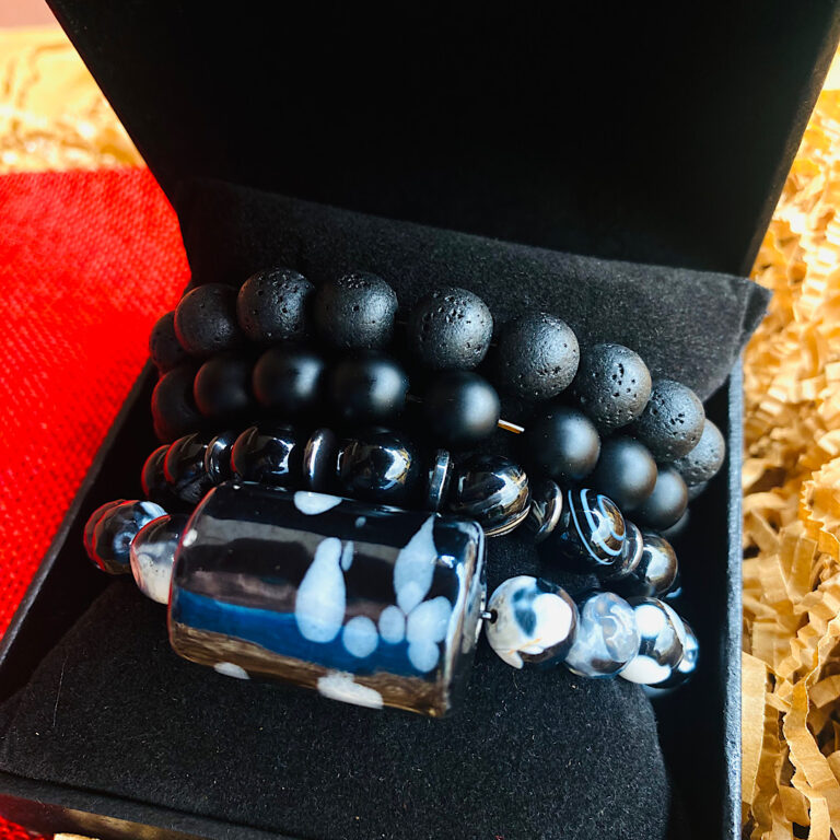 Africa white black mens Bracelet set Samori Toure Theindulgence