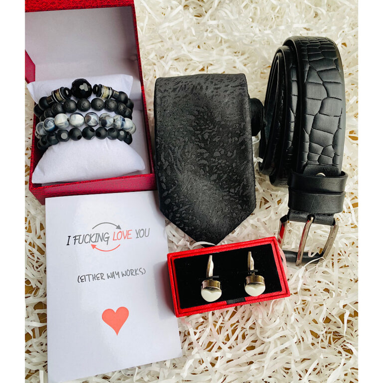 black tie bracelet and belt mens giftset in Surulere Lagos.