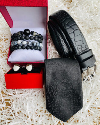 black tie bracelet and belt mens giftset in Surulere Lagos.