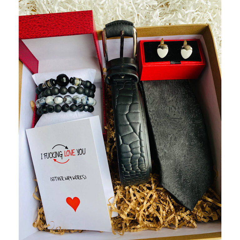 black tie bracelet and belt mens giftset in Surulere Lagos.